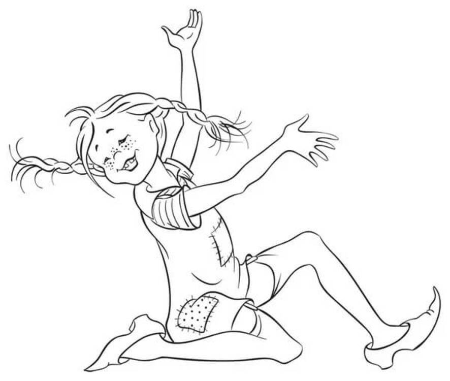 Pippi Langkous gratis afdrukbaar eenvoudig