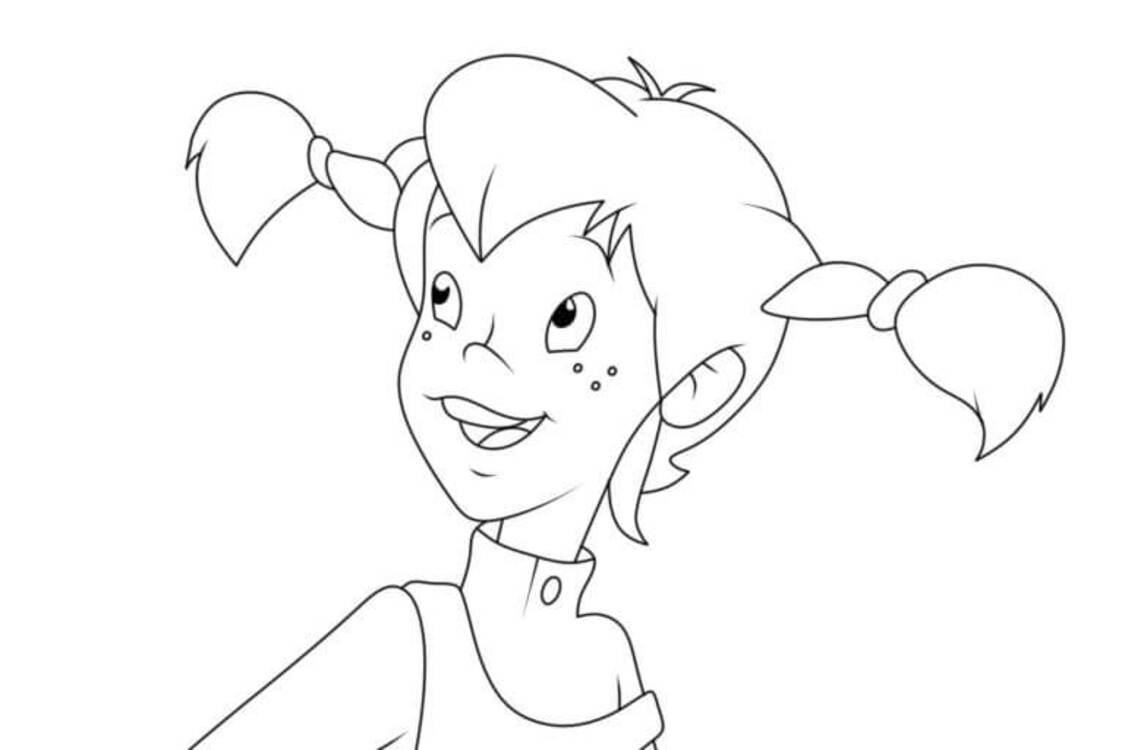 Pippi Langkous gratis afdrukbaar simpel