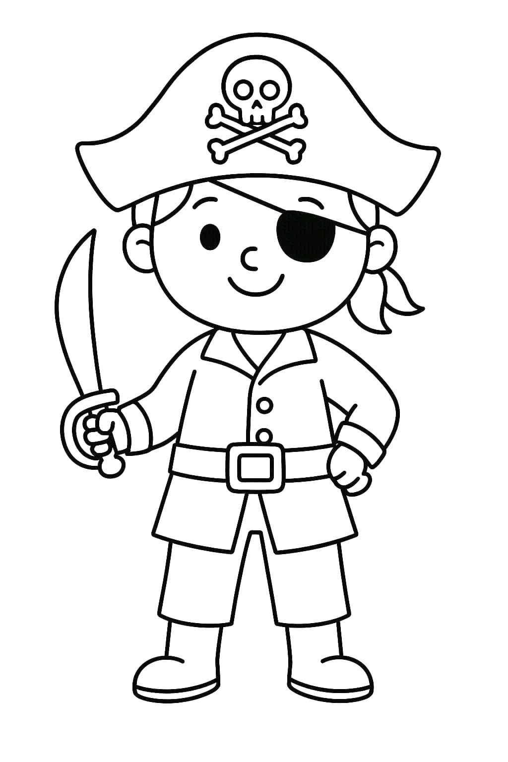 Piraten afdrukbaar basis