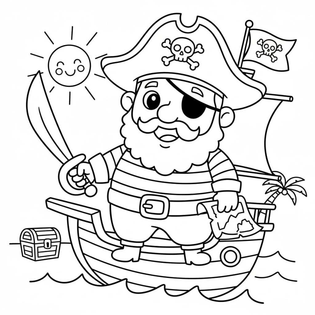 Piraten afdrukbaar voor kinderen