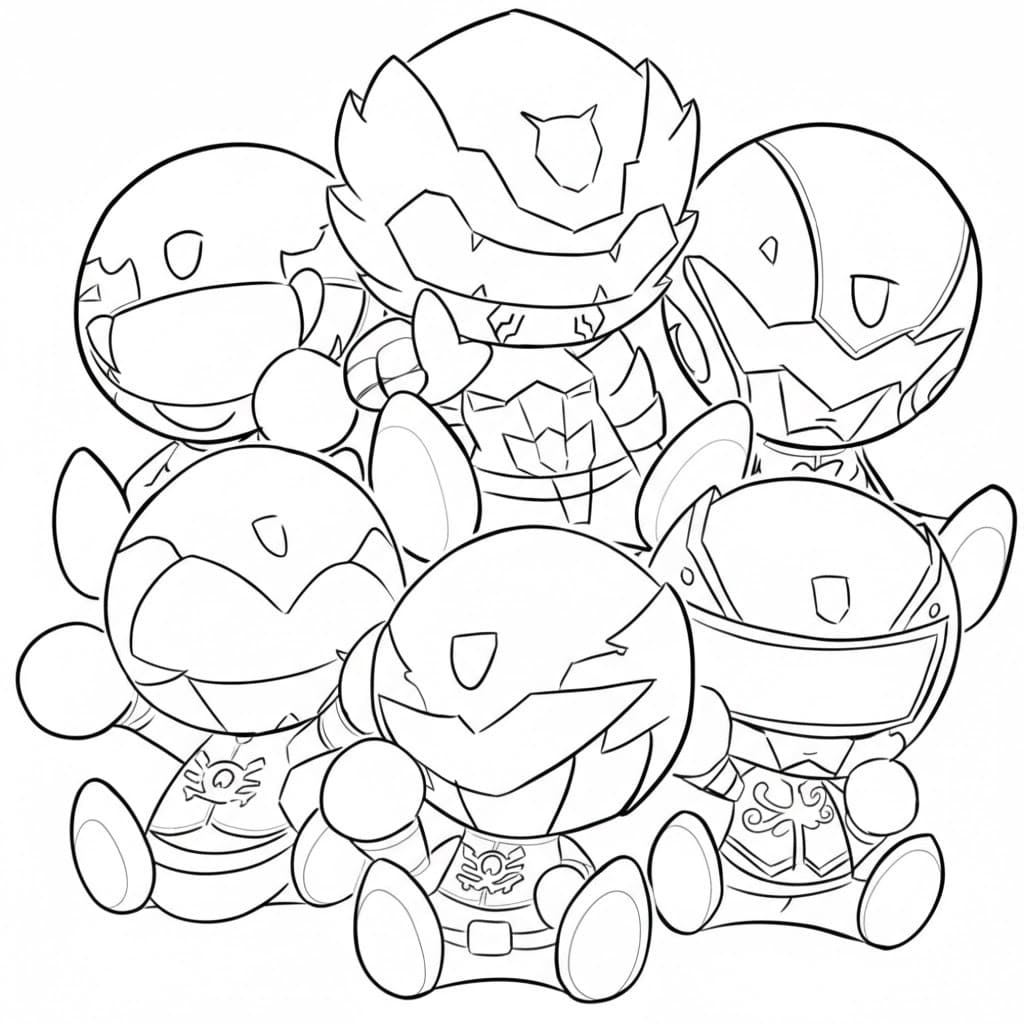 Power Rangers gratis afdrukbaar voor kinderen