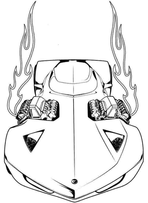 Raceauto gratis afdrukbaar voor kinderen