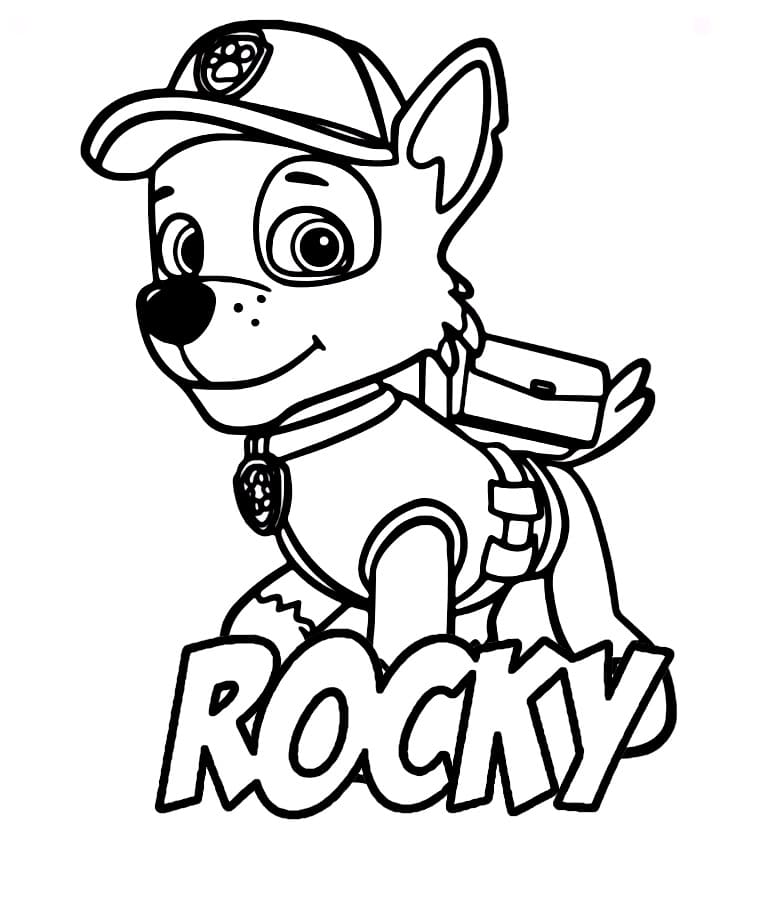 Rocky Paw Patrol afdrukbaar basis