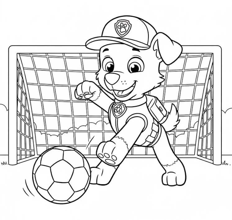 Rocky Paw Patrol gratis afdrukbaar
