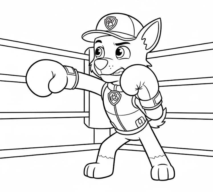 Rocky Paw Patrol gratis afdrukbaar voor kinderen