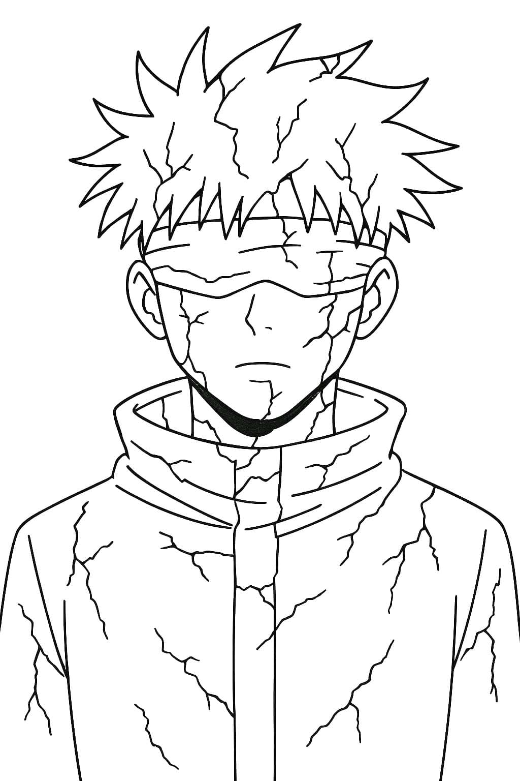 Satoru Gojo afdrukbaar voor kinderen