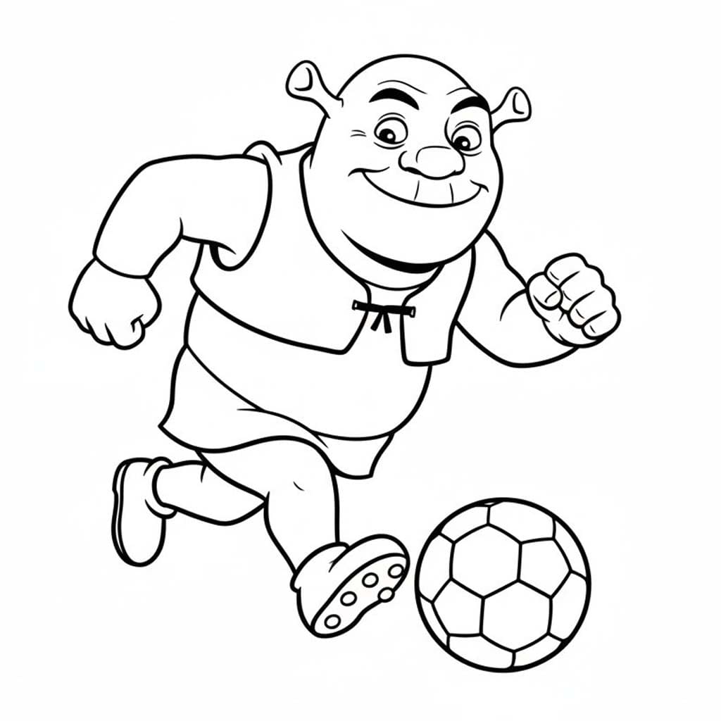 Shrek spelen Voetbal