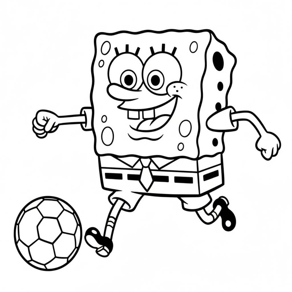 SpongeBob spelen Voetbal