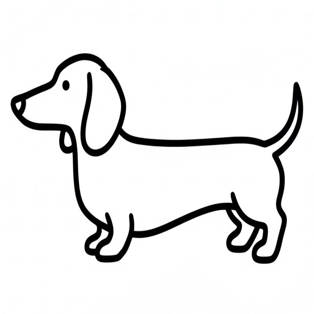 Teckel gratis afdrukbaar