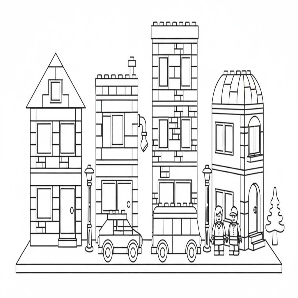 Tekenen Lego City basis