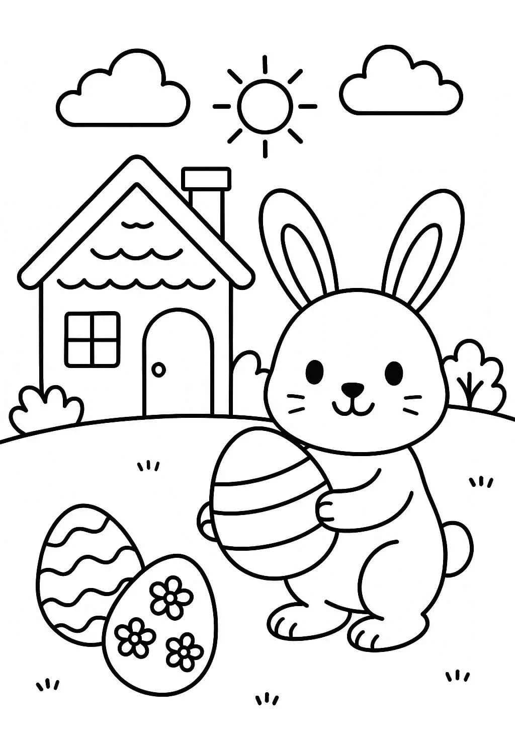 Tekenen Paashaas basis