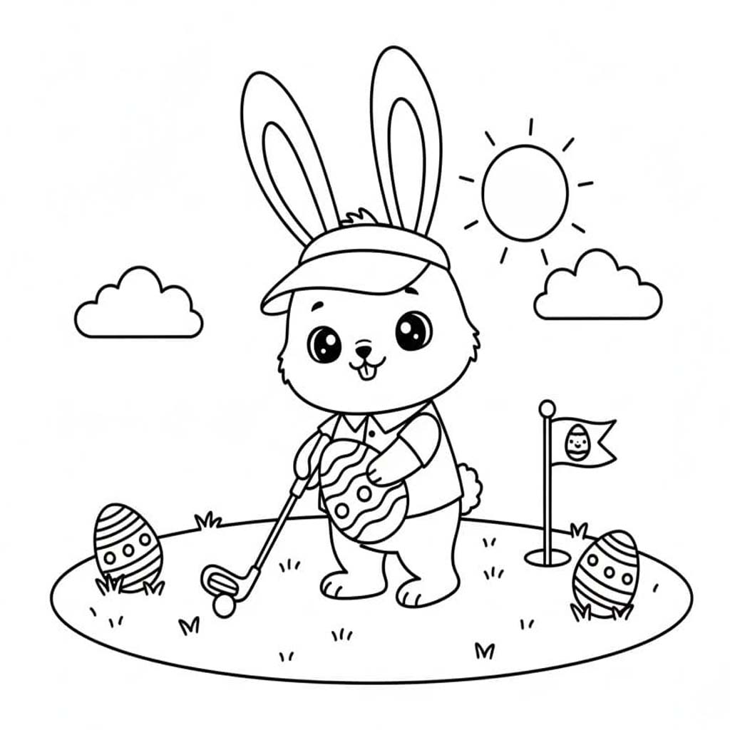 Tekenen Paashaas gratis basis