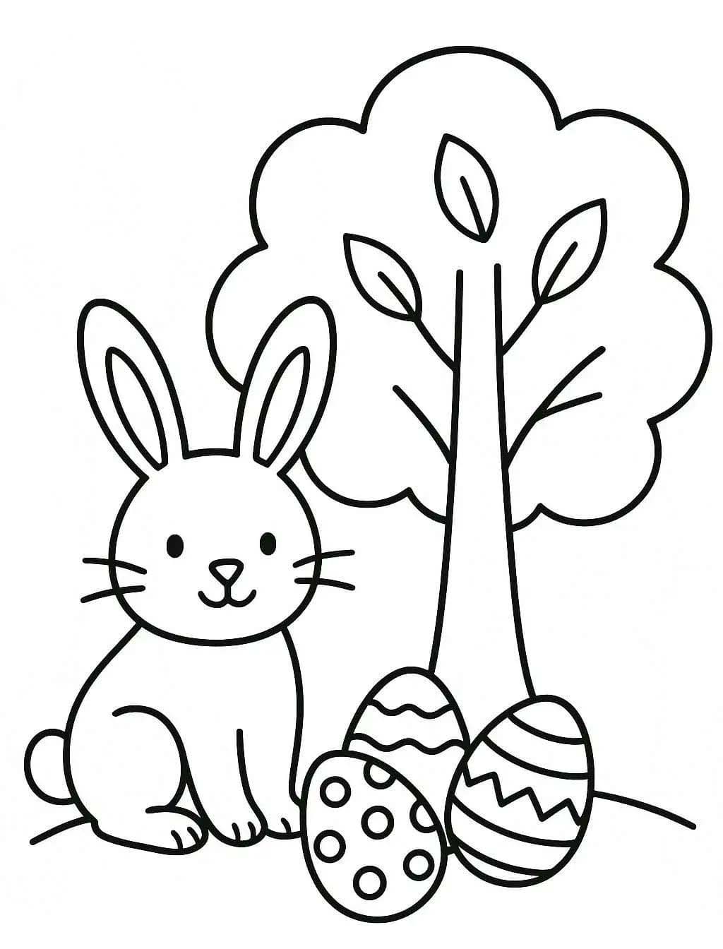 Tekenen Paashaas simpel