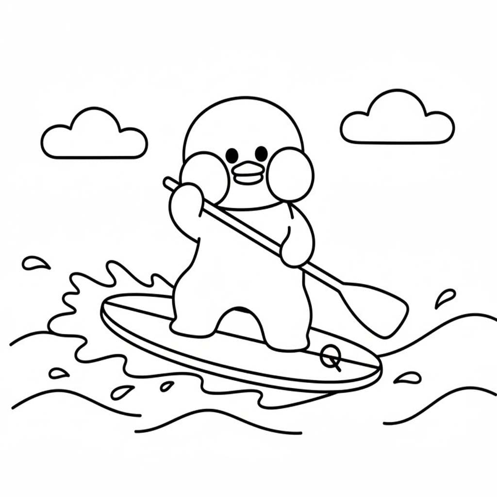 Tekenen Paper Duck afdrukbaar