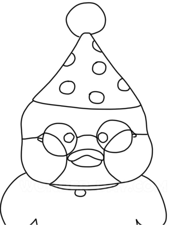 Tekenen Paper Duck afdrukbaar voor kinderen