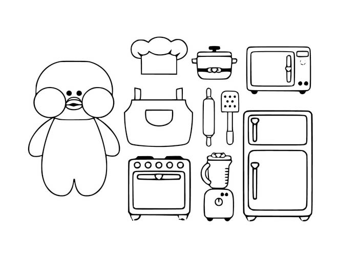 Tekenen Paper Duck gratis afdrukbaar basis