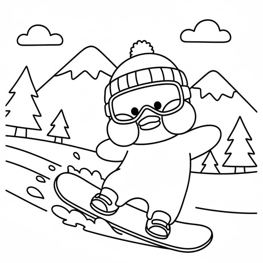 Tekenen Paper Duck gratis afdrukbaar