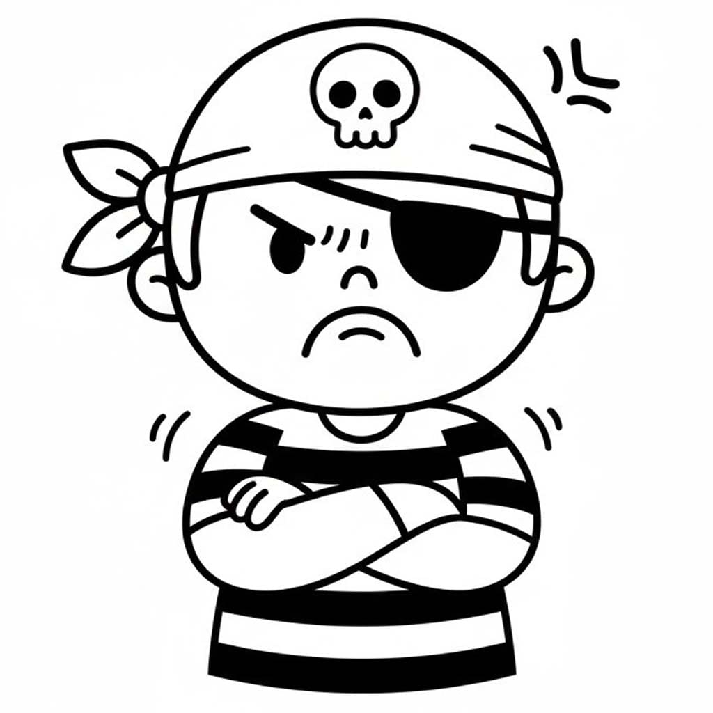 Tekenen Piraten afdrukbaar