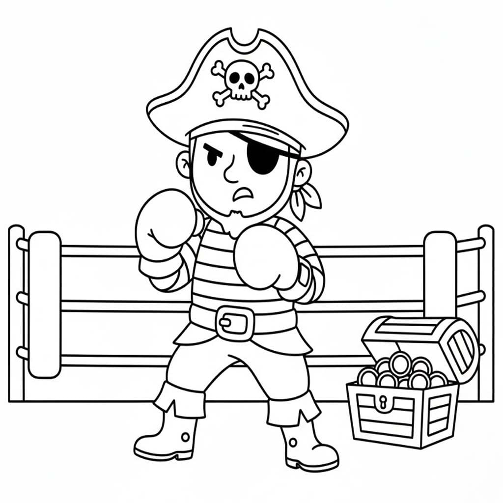 Tekenen Piraten gratis afdrukbaar