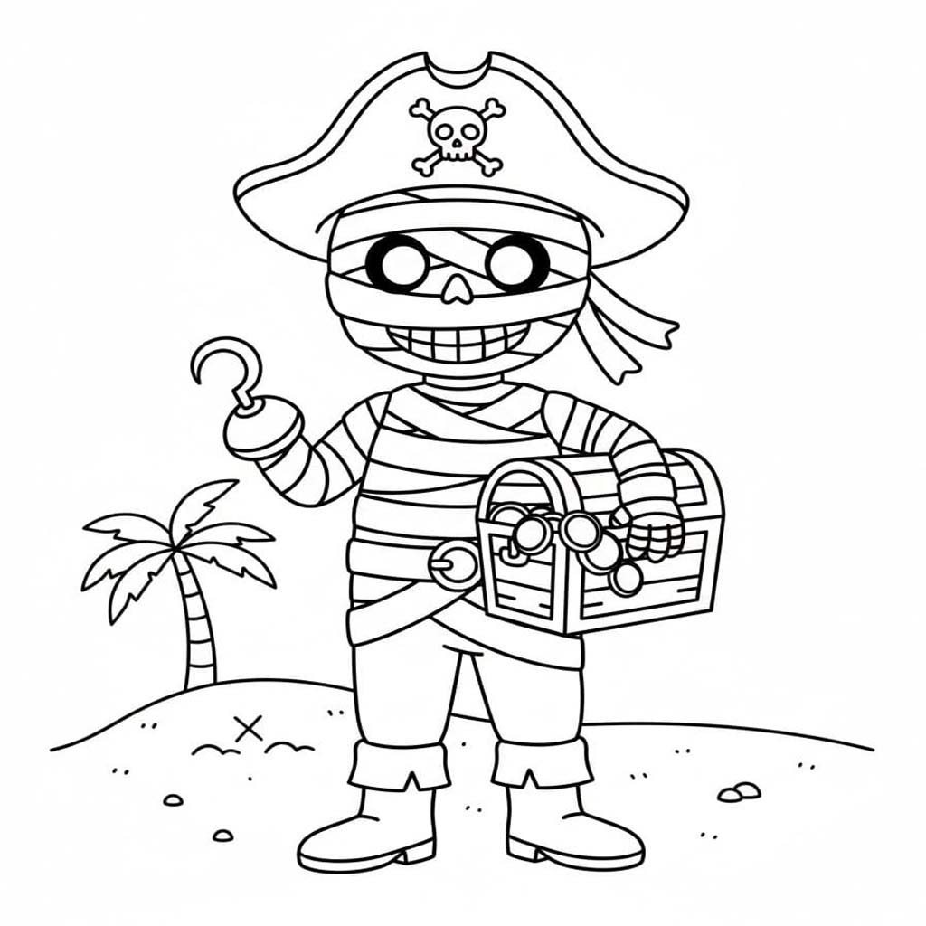 Tekenen Piraten gratis afdrukbaar voor kinderen