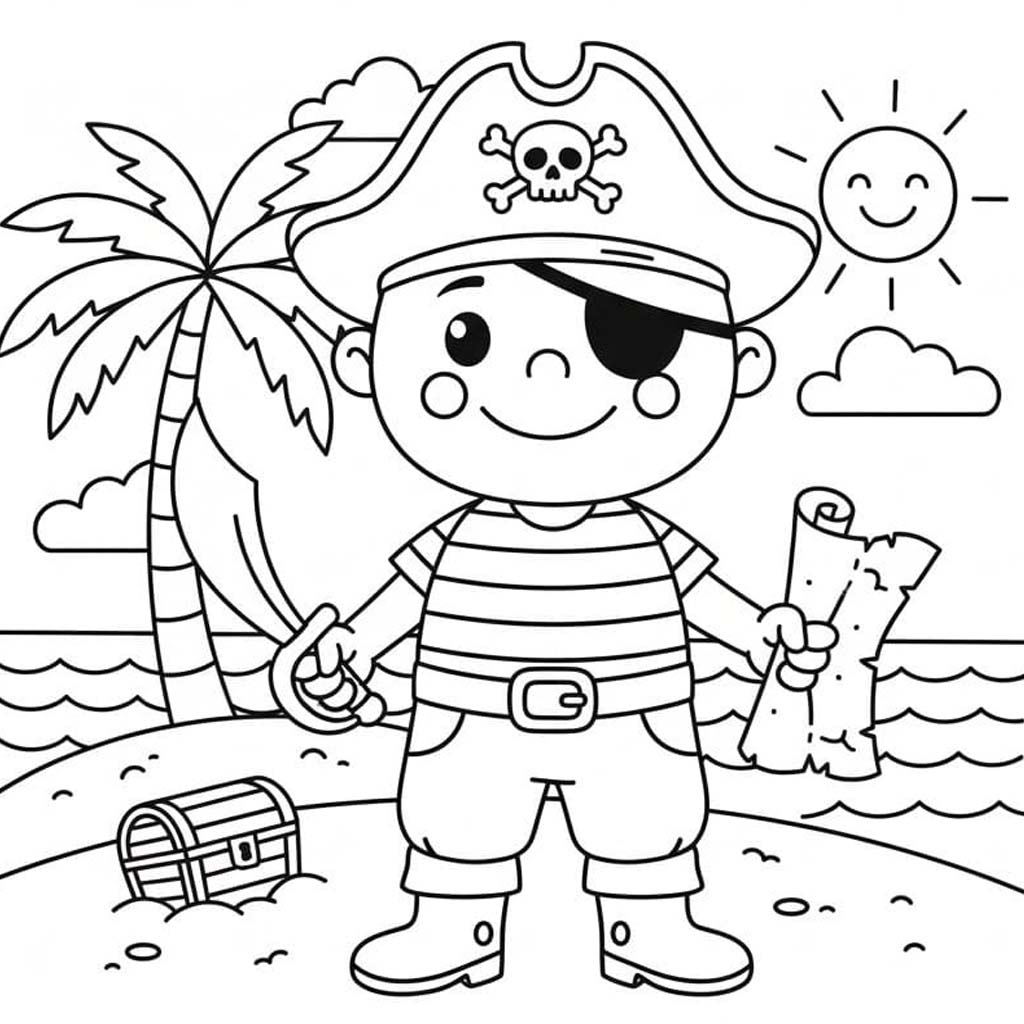 Tekenen Piraten voor kinderen