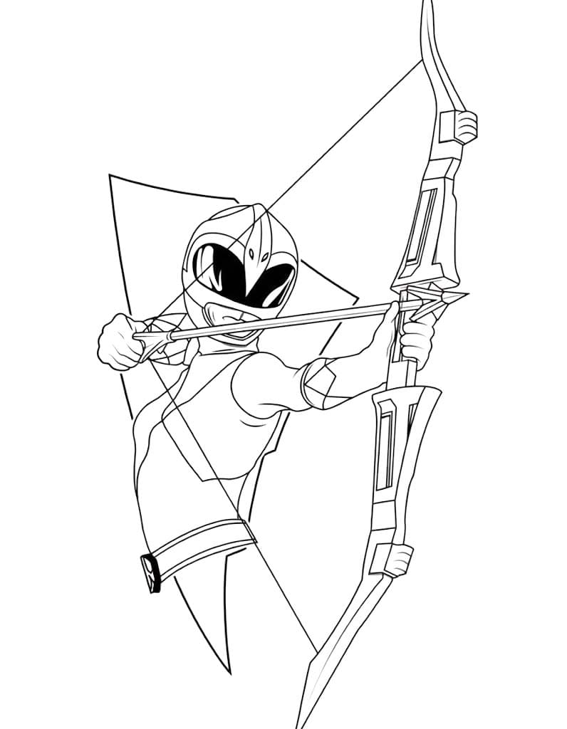 Tekenen Power Rangers afdrukbaar voor kinderen