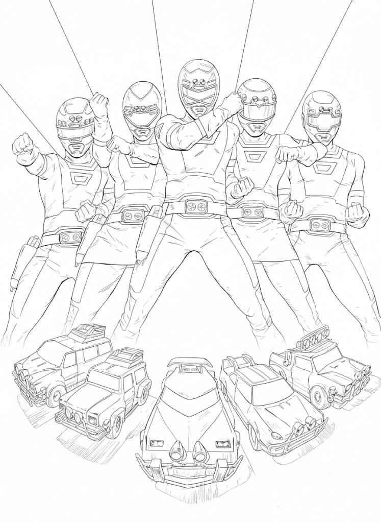Tekenen Power Rangers eenvoudig