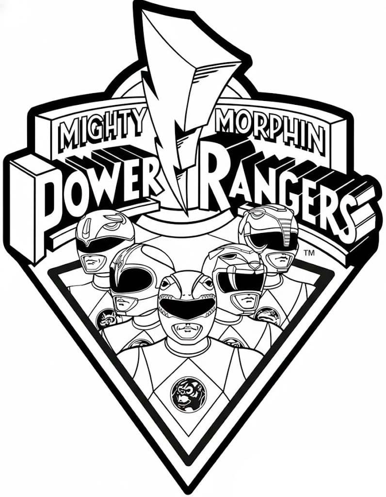 Tekenen Power Rangers gratis voor kinderen