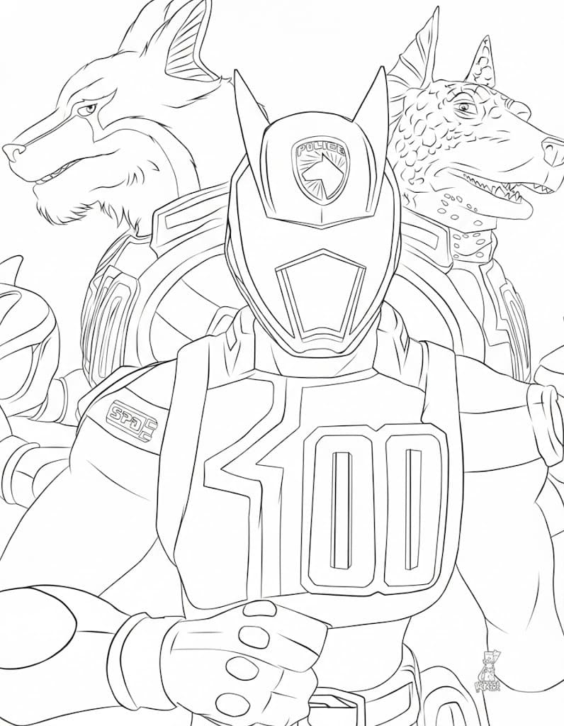 Tekenen Power Rangers