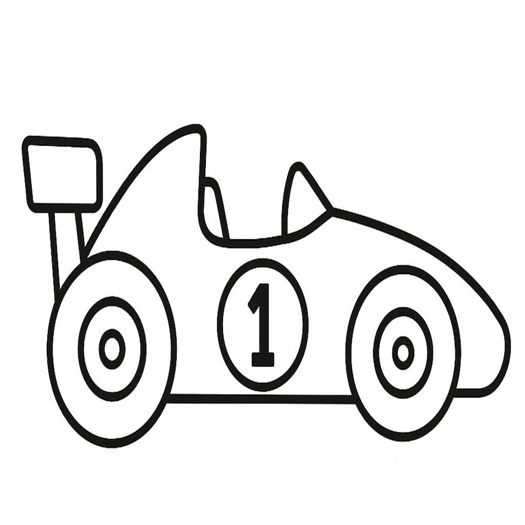 Tekenen Raceauto gratis