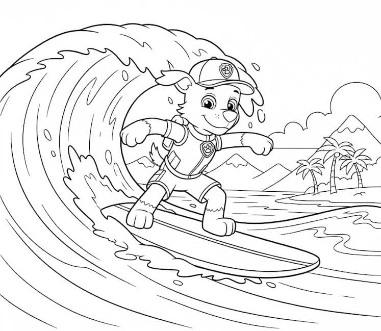 Tekenen Rocky Paw Patrol simpel