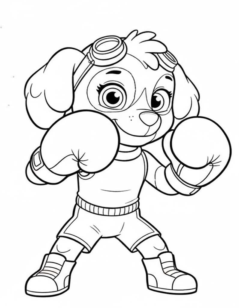 Tekenen Skye Paw Patrol eenvoudig