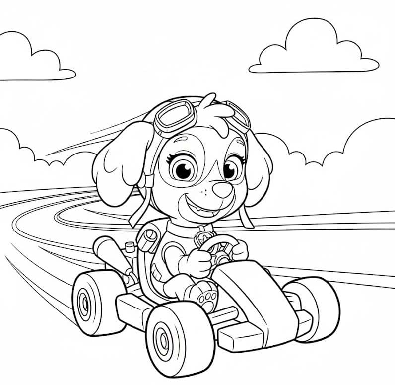 Tekenen Skye Paw Patrol gratis