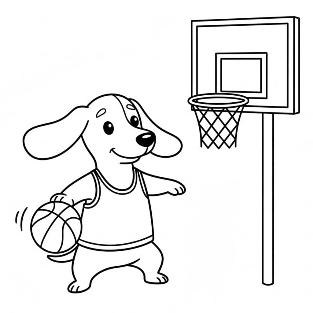 Tekenen Teckel eenvoudig