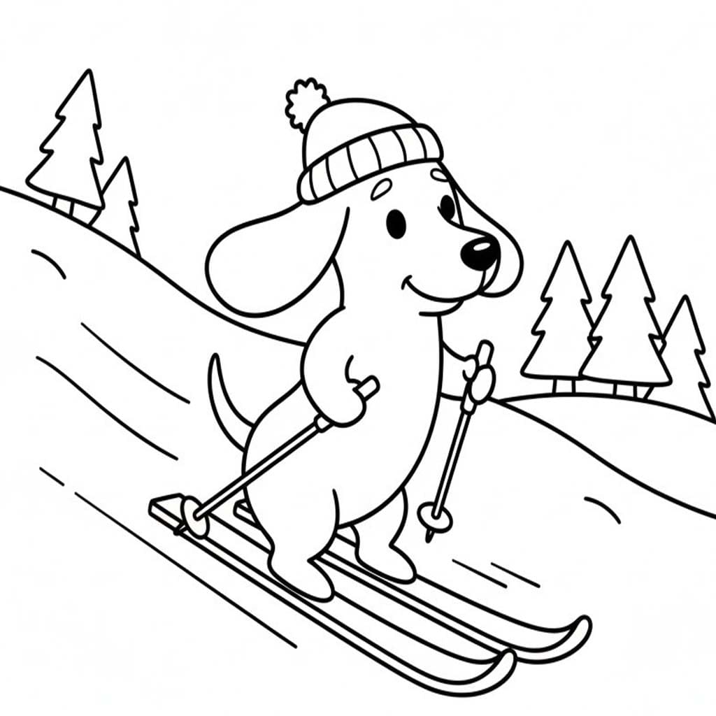 Tekenen Teckel simpel