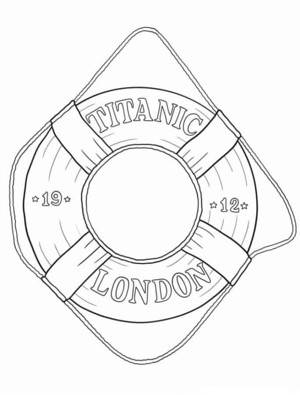 Tekenen Titanic afdrukbaar eenvoudig