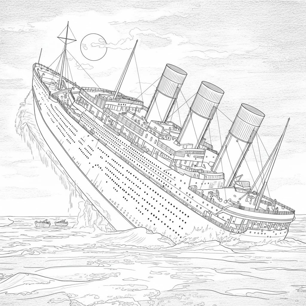 Tekenen Titanic basis