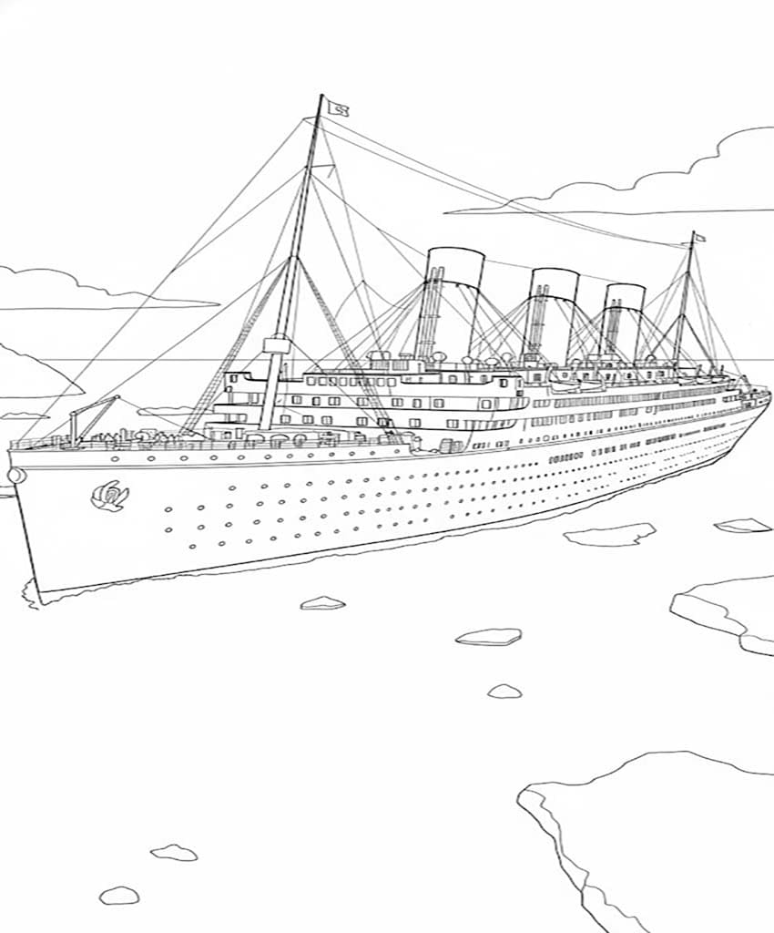 Tekenen Titanic simpel