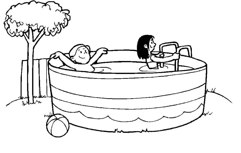 Tekenen Vakantie afdrukbaar eenvoudig