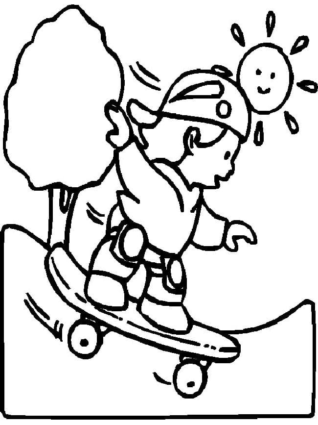 Tekenen Vakantie afdrukbaar voor kinderen