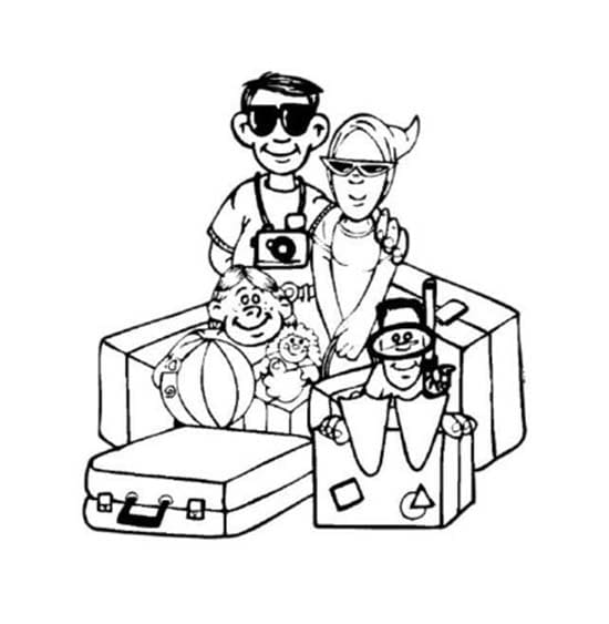 Tekenen Vakantie gratis