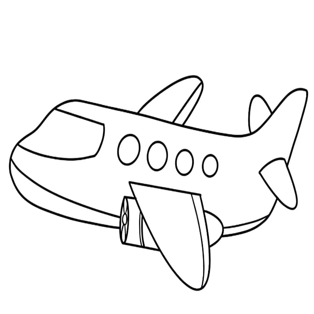 Tekenen Vliegtuig eenvoudig