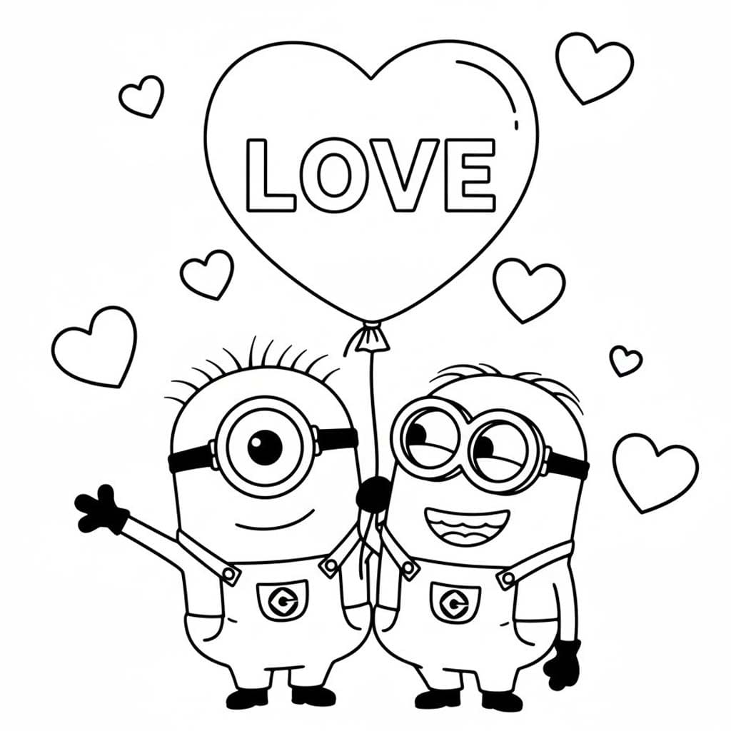 Tekening Valentijnsdag afdrukbaar