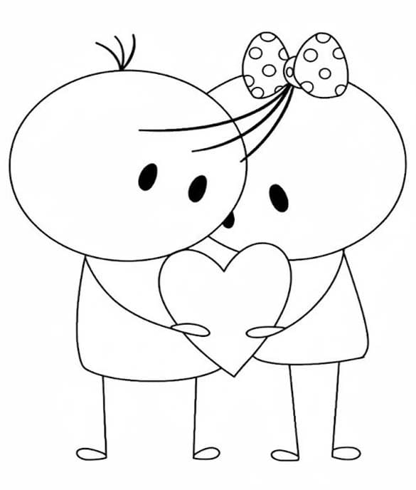 Valentijnsdag afdrukbaar eenvoudig