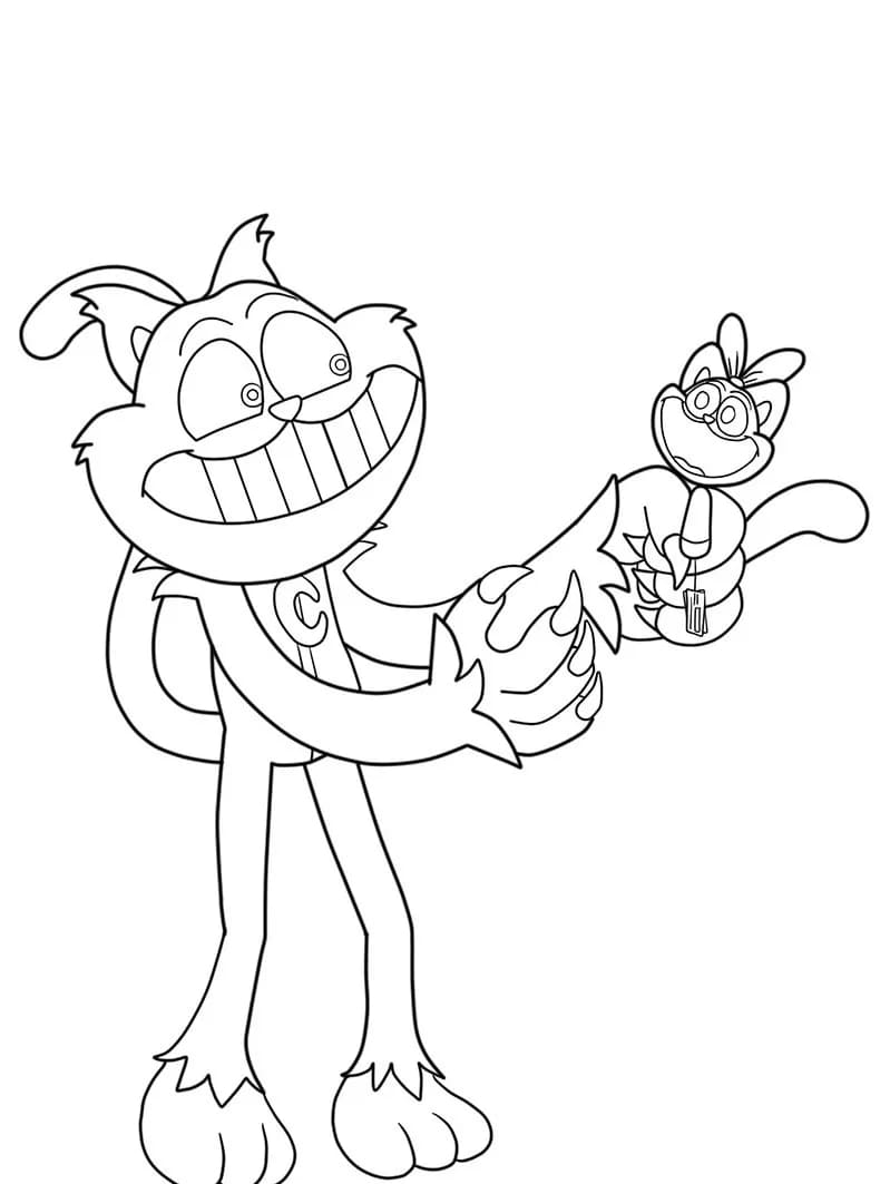 Afbeelding CatNap gratis afdrukbaar