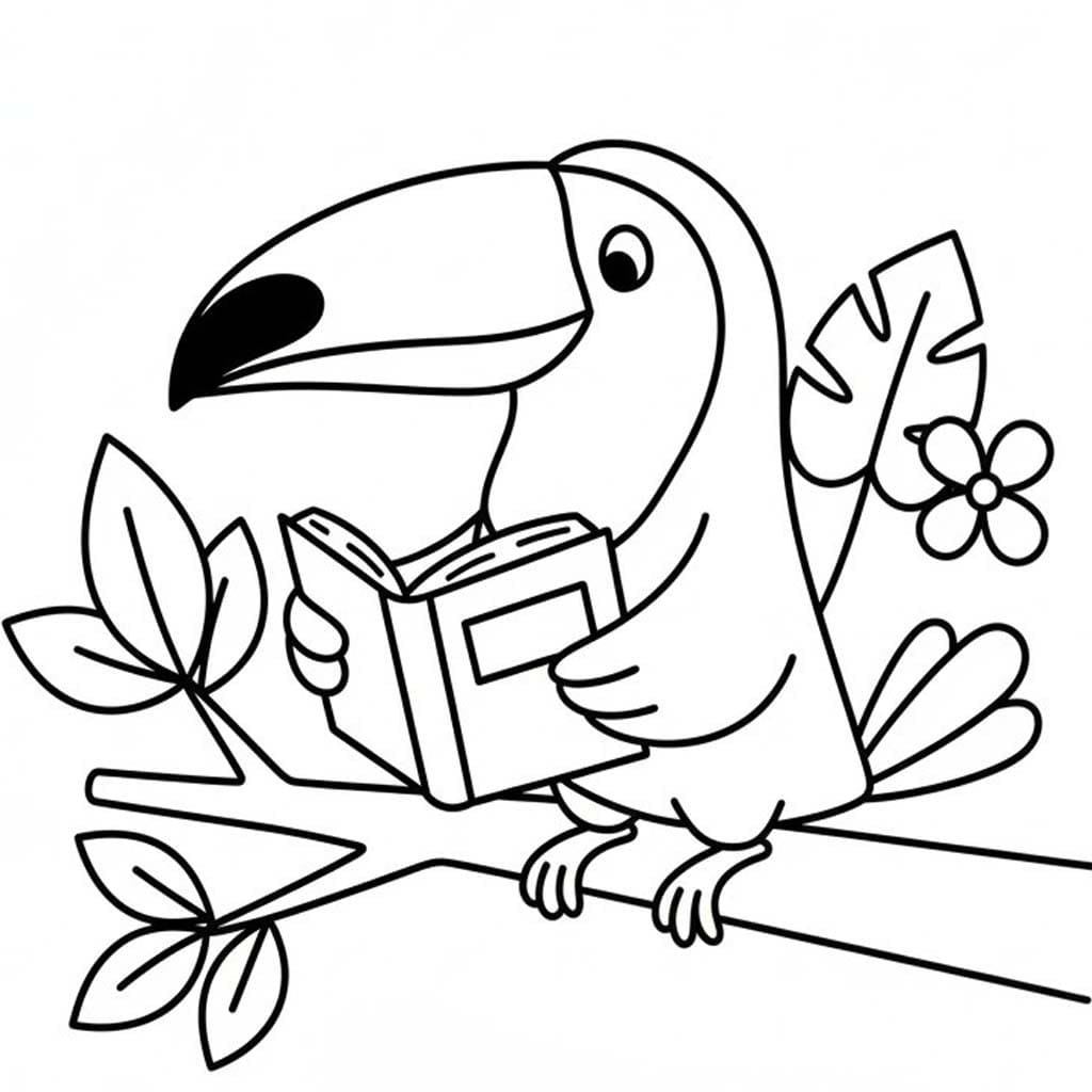 Afbeelding Toekan gratis afdrukbaar