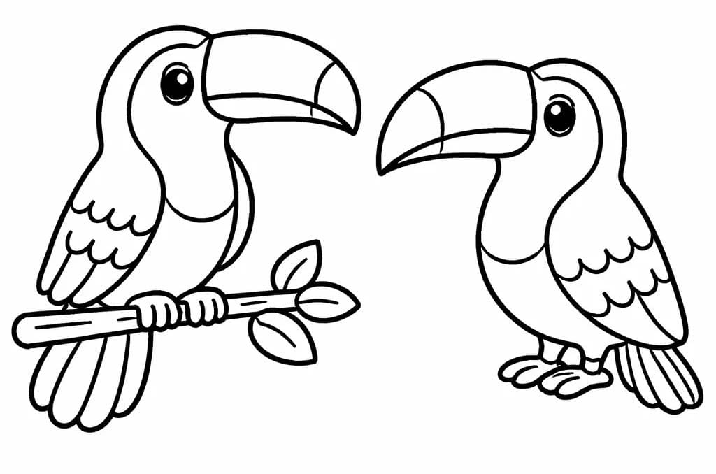 Afbeelding Toekan printbaar