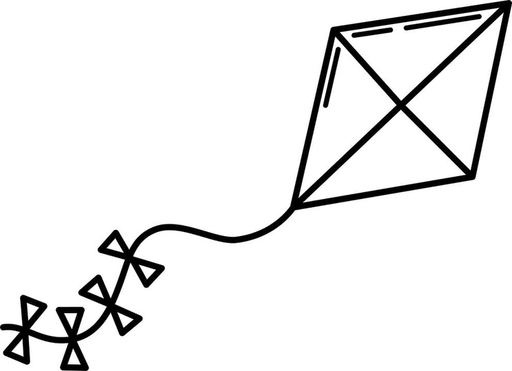 Afbeelding Vlieger gratis afdrukbaar