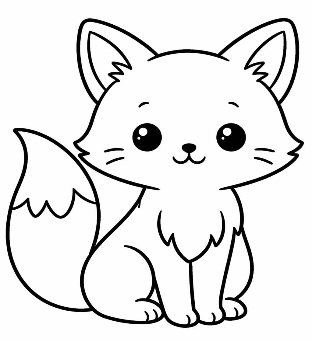 Afbeelding Vossen afdrukbaar