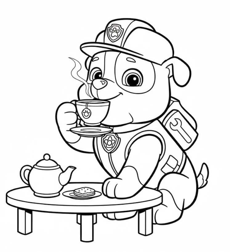 Rubble Paw Patrol gratis afdrukbaar